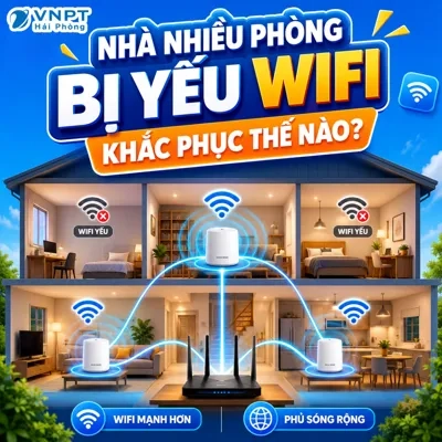 Nhà Nhiều Phòng Bị Yếu WiFi Khắc Phục Thế Nào?