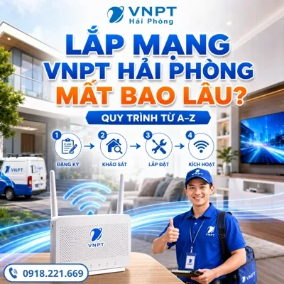 Lắp Mạng VNPT Hải Phòng Mất Bao Lâu? Quy Trình Từ A–Z